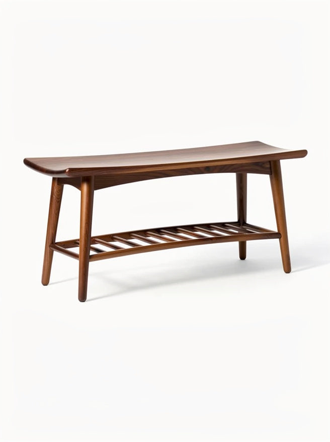**Stół drewniany z półką – nowoczesny design**