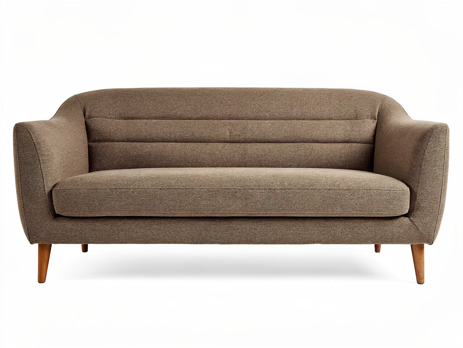 **Analiza obrazka: Elegancka sofa w stylu skandynawskim z drewnianymi nóżkami**